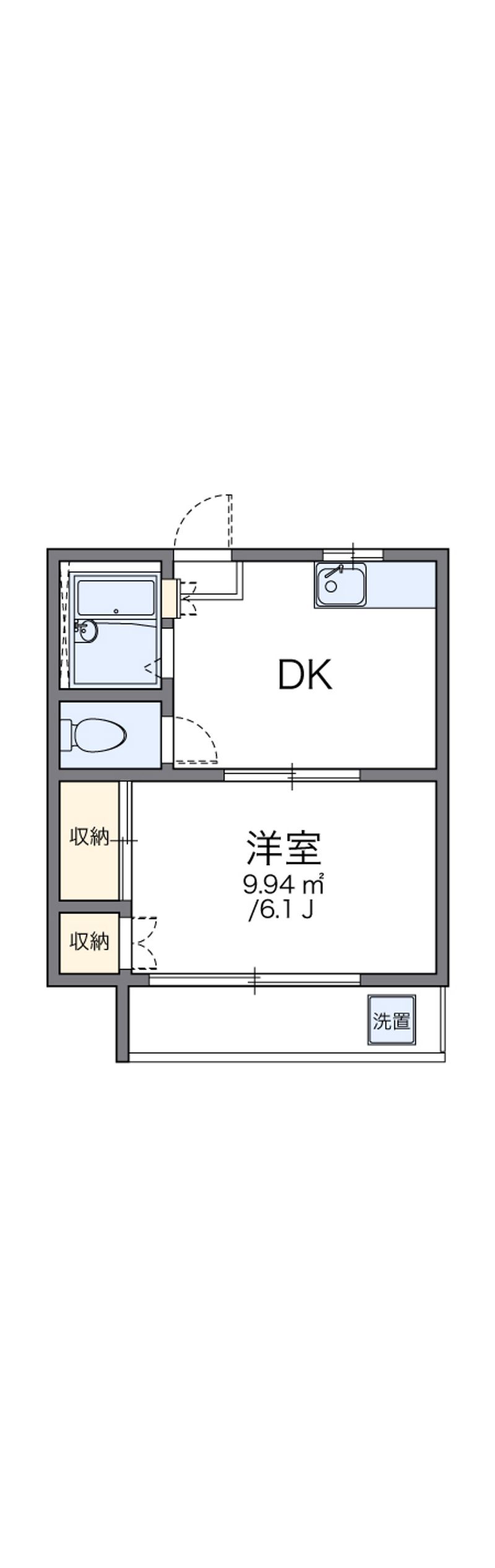レオパレスベルジェ幸 間取図