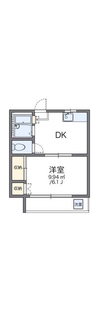レオパレスベルジェ幸 間取り図