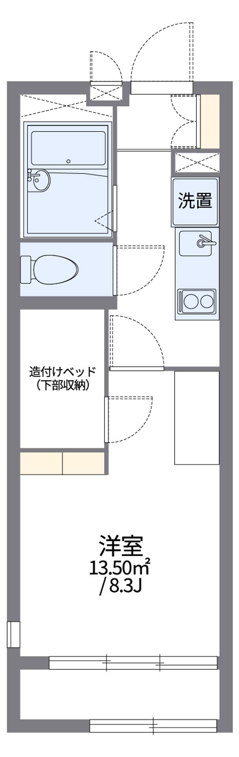 レオパレスカリオストロ 間取図