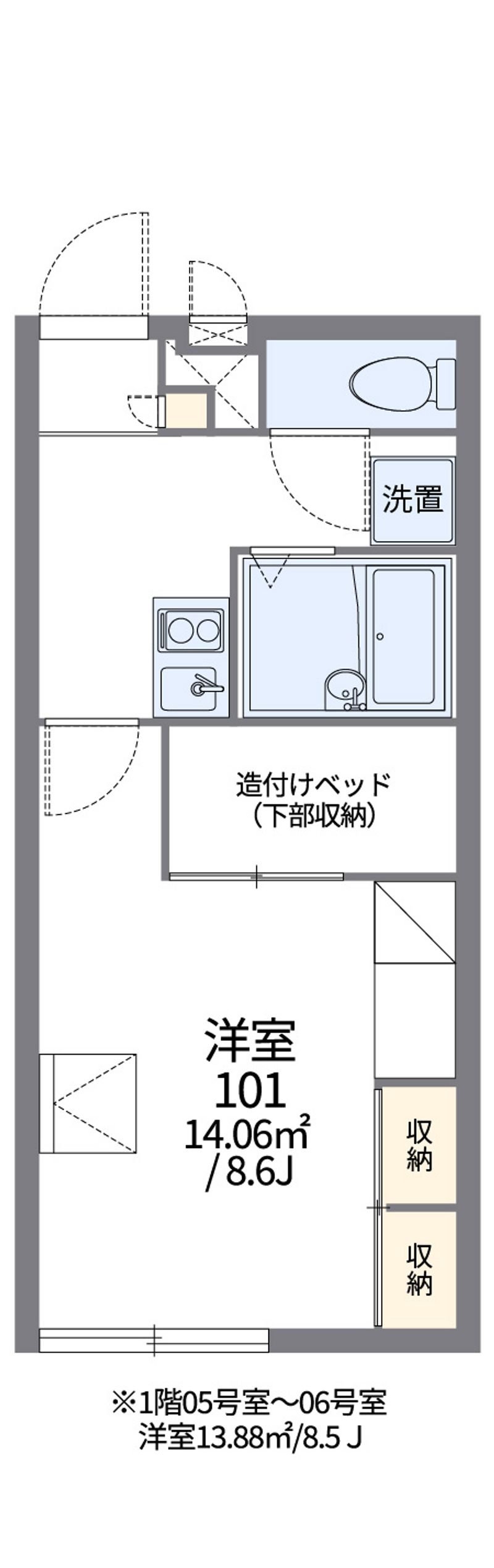 レオパレスＳＡＩＷＡＩ 間取図