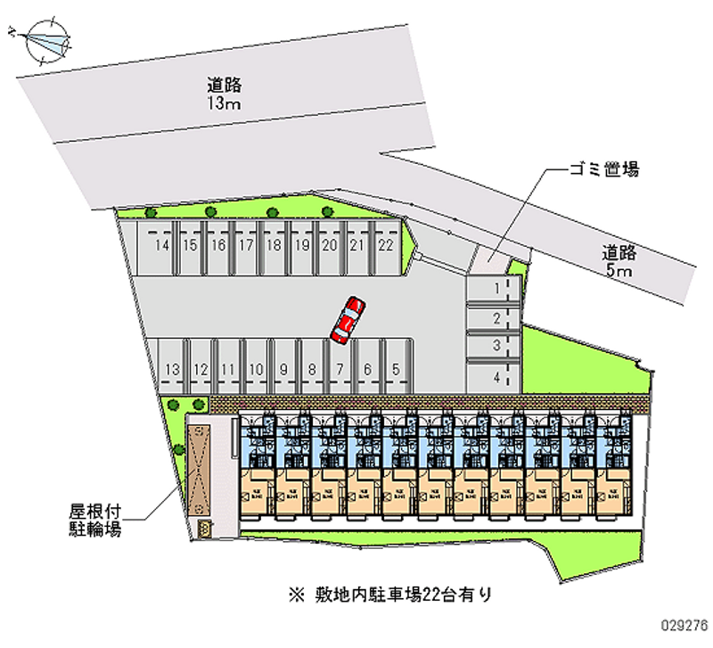 レオパレス馬場 月極駐車場