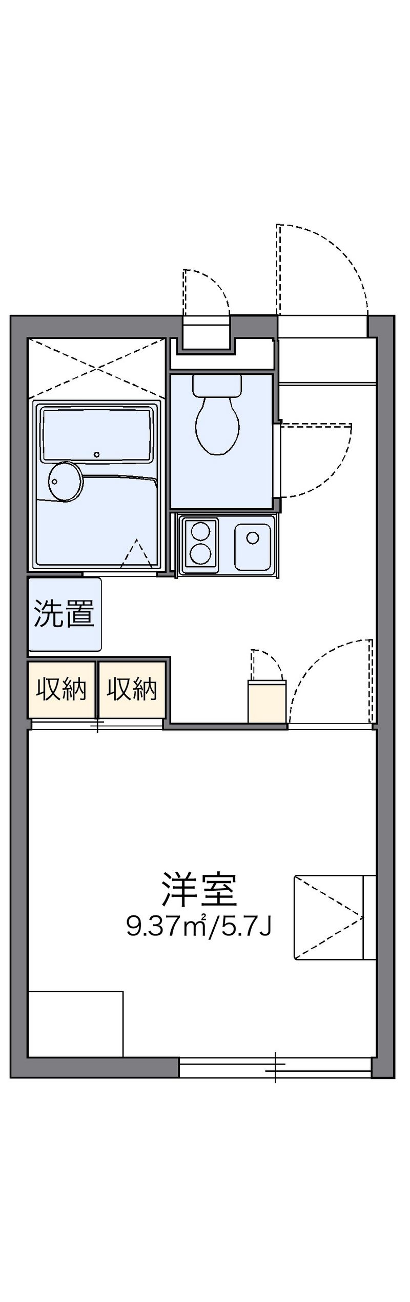 レオパレス葛城 間取図