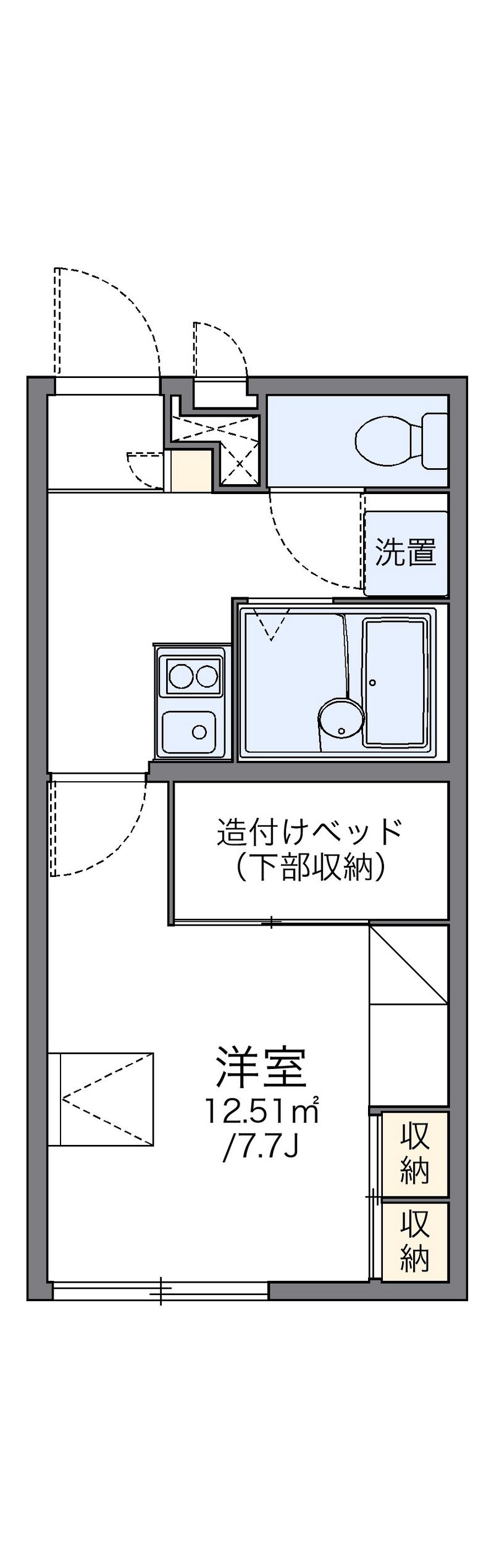 レオパレスドリム　キャッスル 間取図