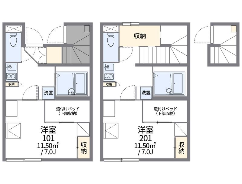 レオパレス観音寺 間取図