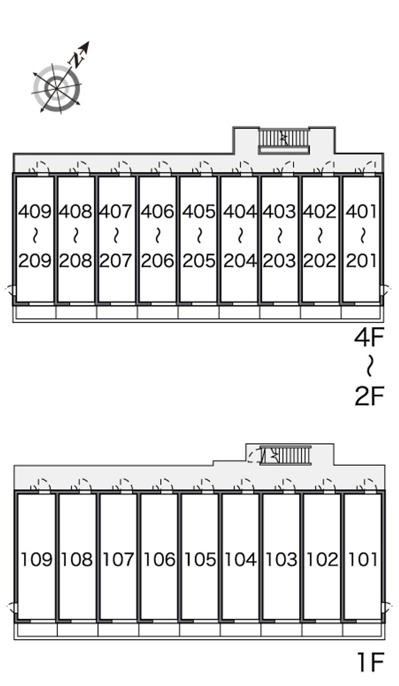 レオネクストハロー北浦和 間取配置図