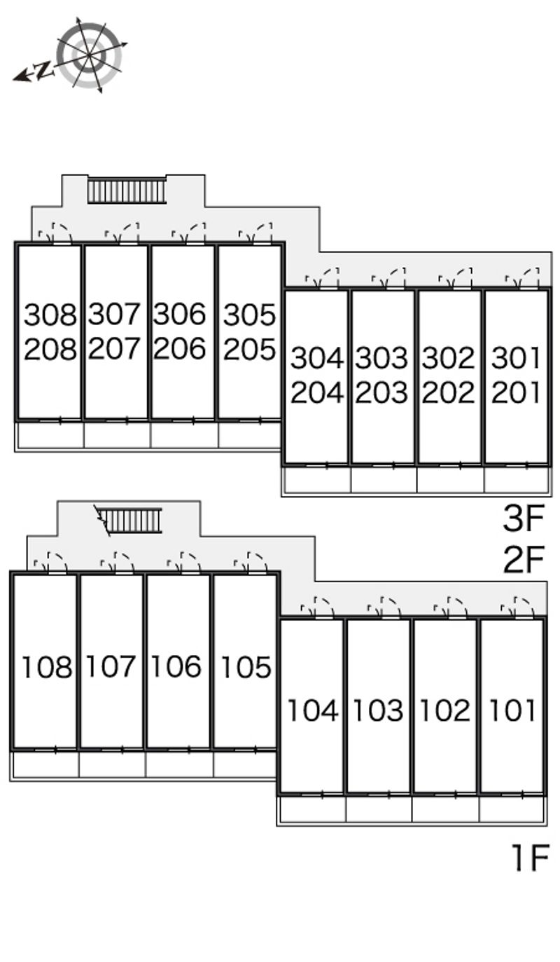 レオパレスノンノ　ミーオ 間取配置図