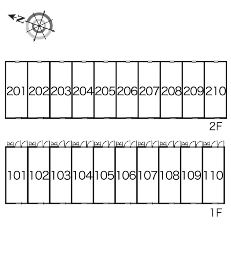 レオパレスＡＳＡＨＩ 間取配置図