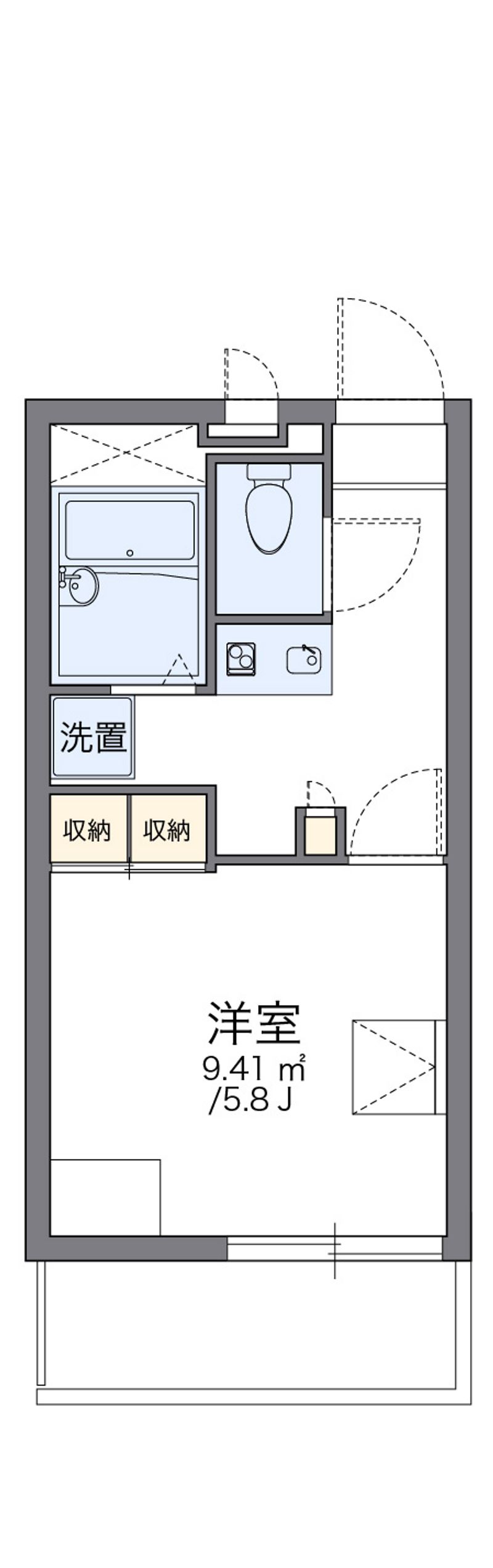レオパレスクレール川崎 間取図
