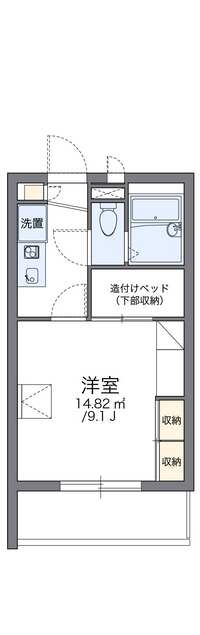 レオパレス虹の松原 間取り図