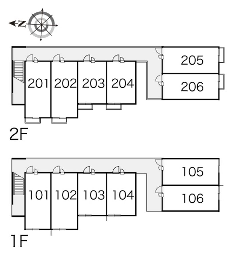 レオパレス飛鳥　常盤台 間取り配置図