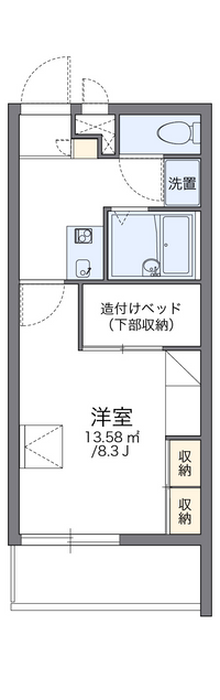 レオパレスドミール　今川 間取り図