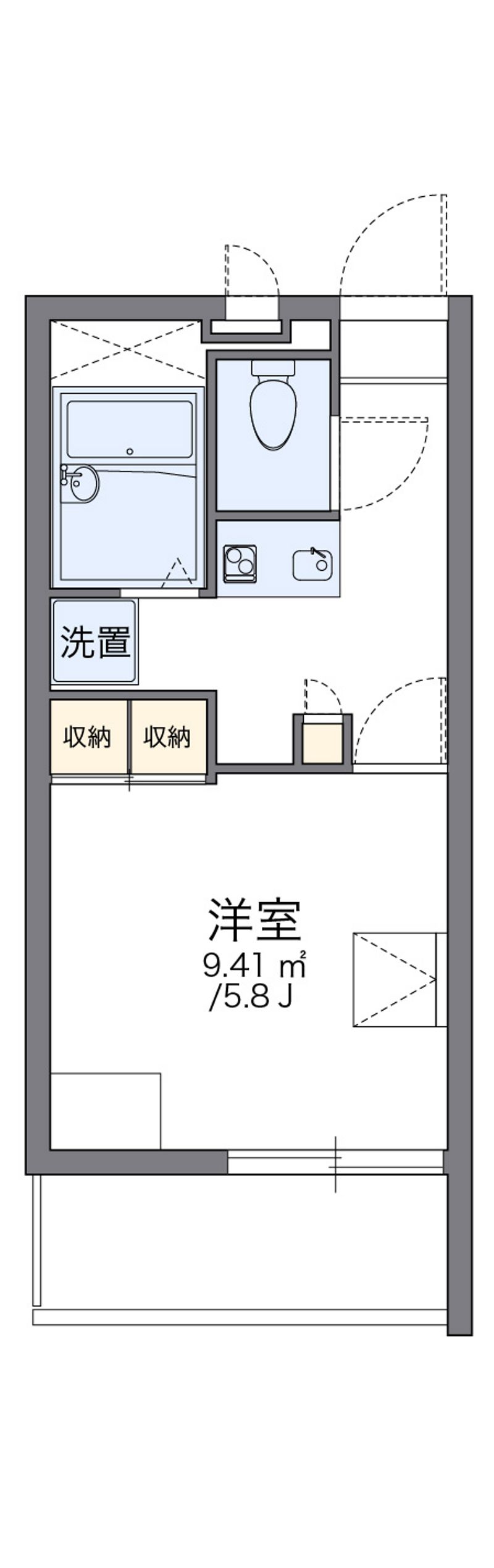 レオパレスカメリアⅢ 間取図
