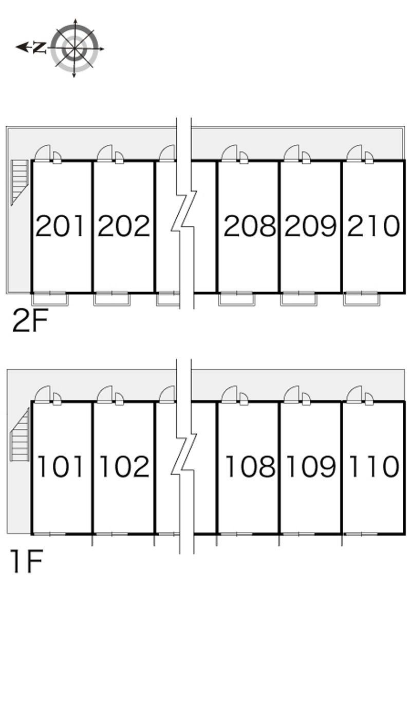 レオパレスラージ　グルーブ　Ⅱ 間取り配置図