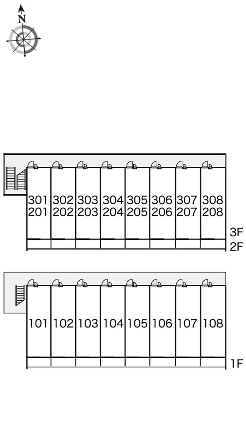レオパレスラ　グラシューズ 間取配置図