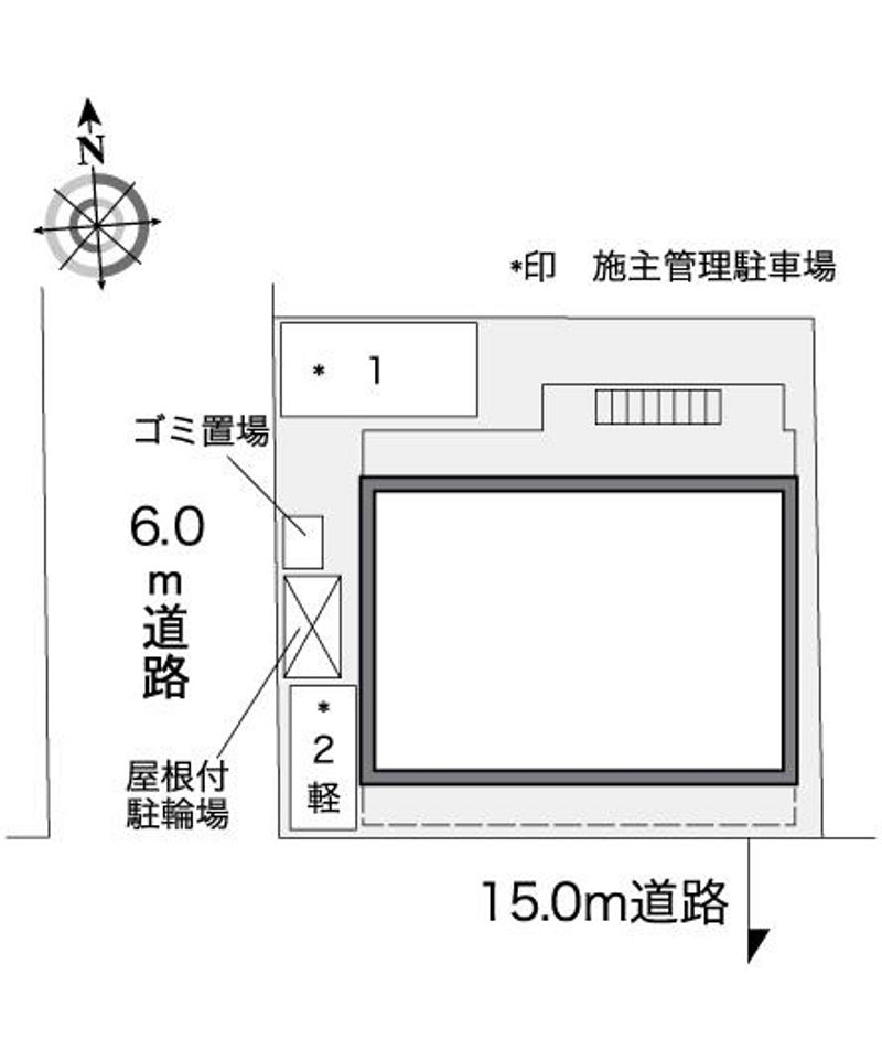 レオパレスアウローラ潮田 配置図