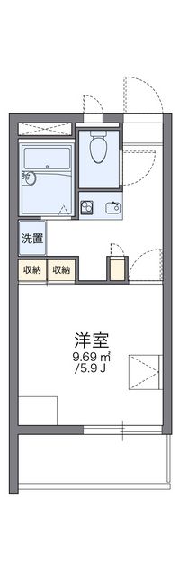 レオパレスシャトー花園 間取り図