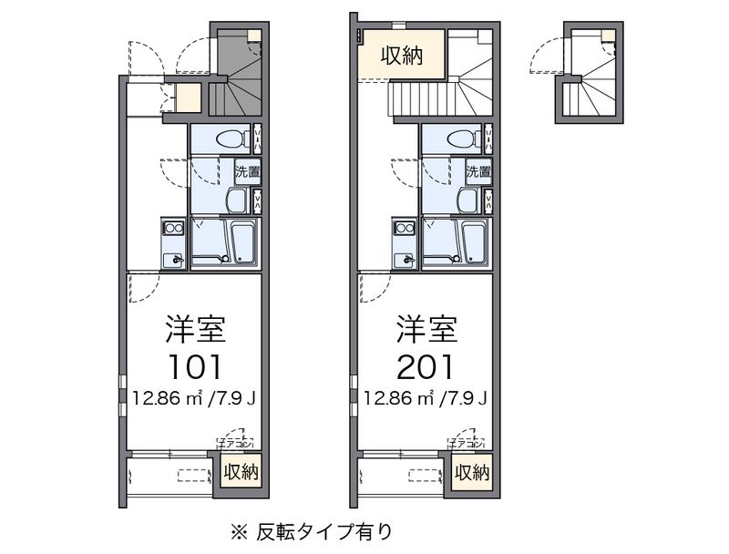 クレイノＰＬＡＴＩＮＡ 間取図