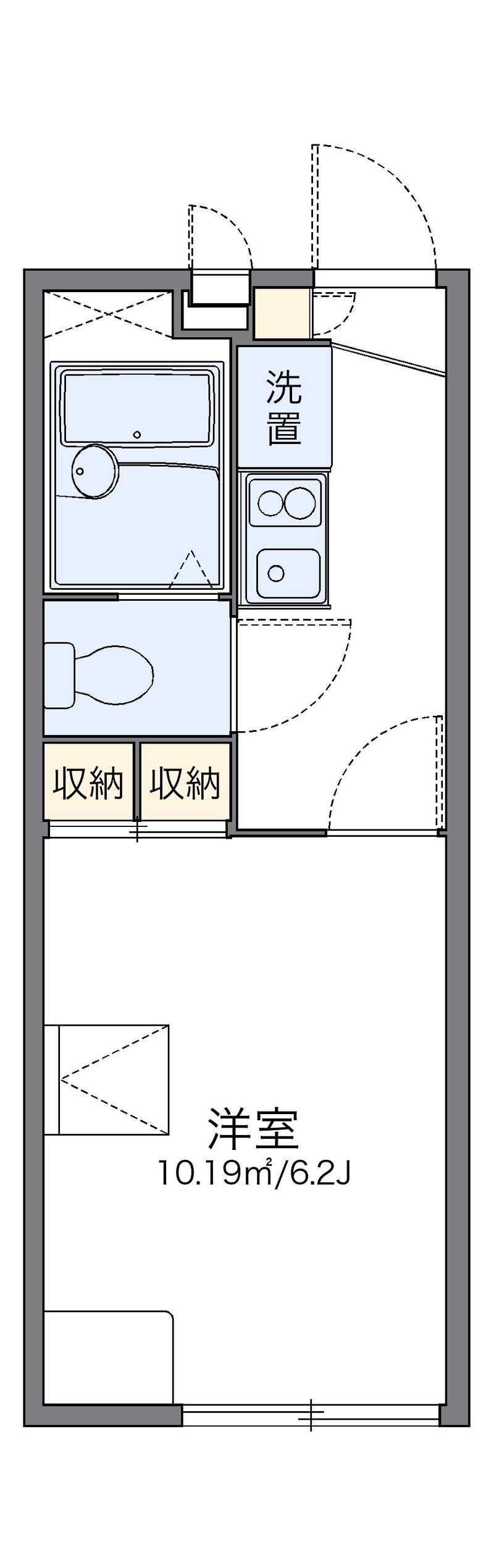 レオパレスヴァーグ 間取図