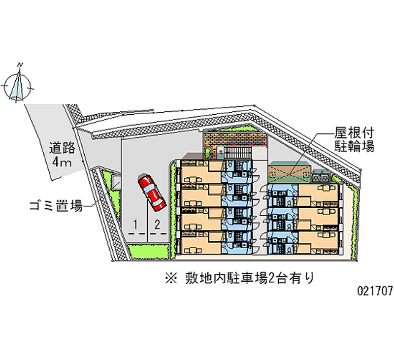 レオパレスリバートップ 月極駐車場