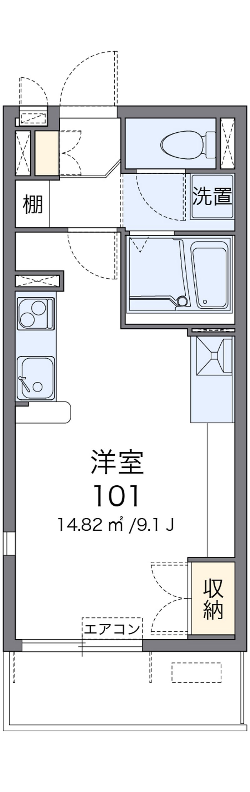 ミランダ富士見Ⅲ 間取図