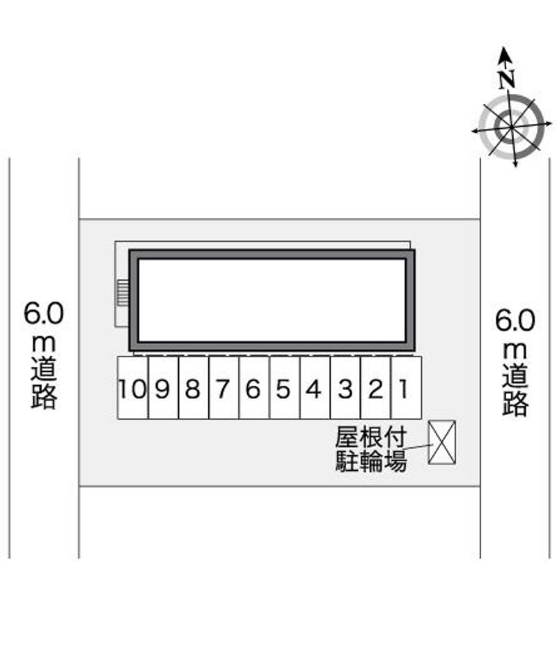 レオパレス花山手 配置図