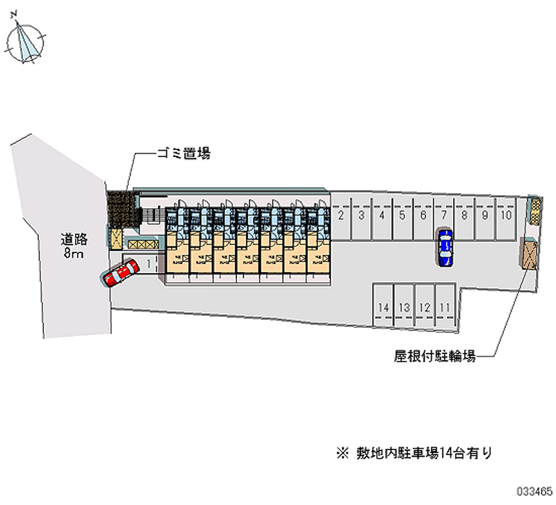 レオパレス雅野　弍 月極駐車場