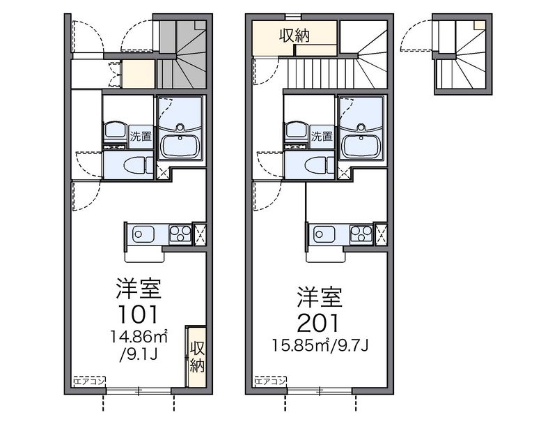 レオネクストＹＵＫＡ２ 間取図