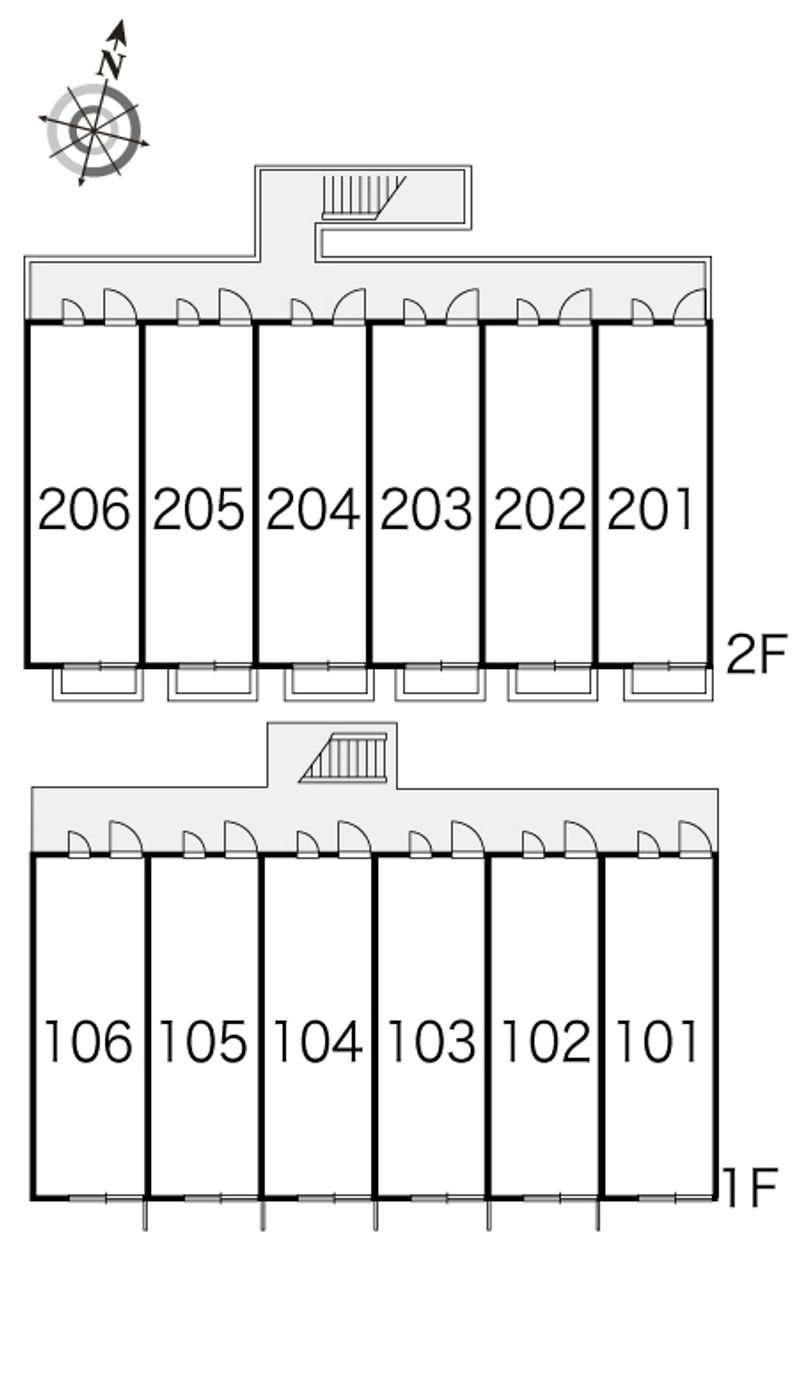 レオパレスアビテ　ミナミ 間取り配置図