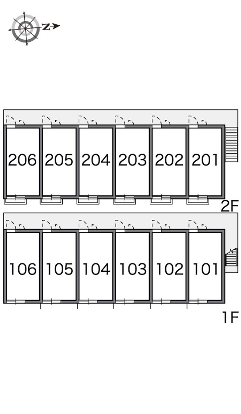 レオパレスウィンゴ 間取り配置図