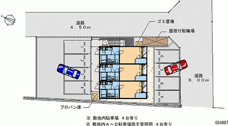 レオネクスト中根ハウスＭ３ 区画図
