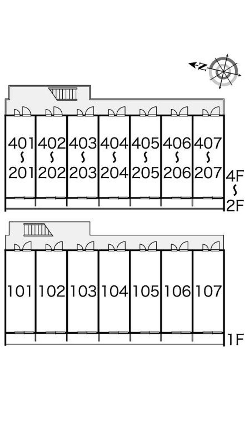 レオパレスゆとろぎ岡部 間取配置図
