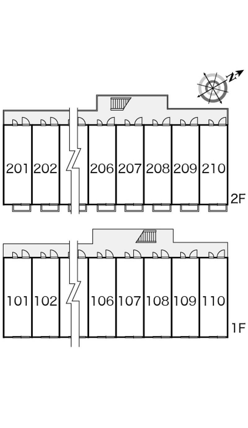 レオパレスソレーユ横代 間取り配置図