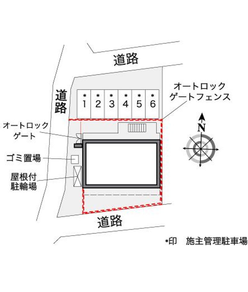 レオパレスローレルコーポ３ 配置図