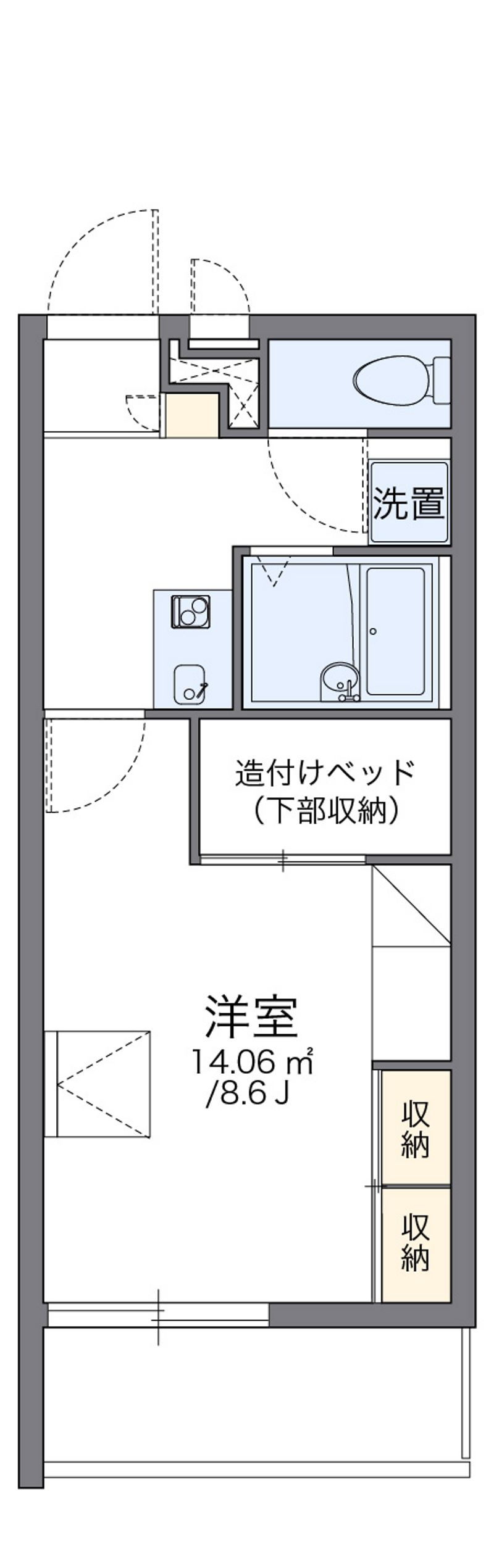 レオパレス打田 間取図