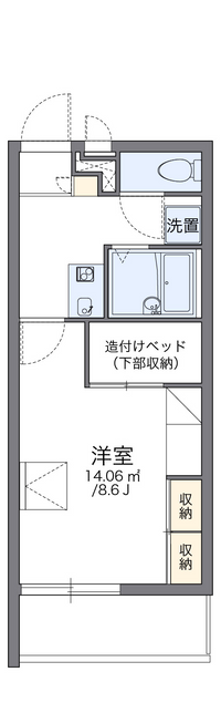 レオパレス打田 間取り図