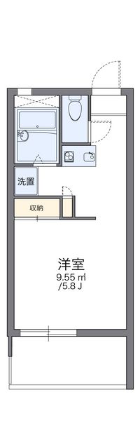 レオパレス住吉四番館 間取り図