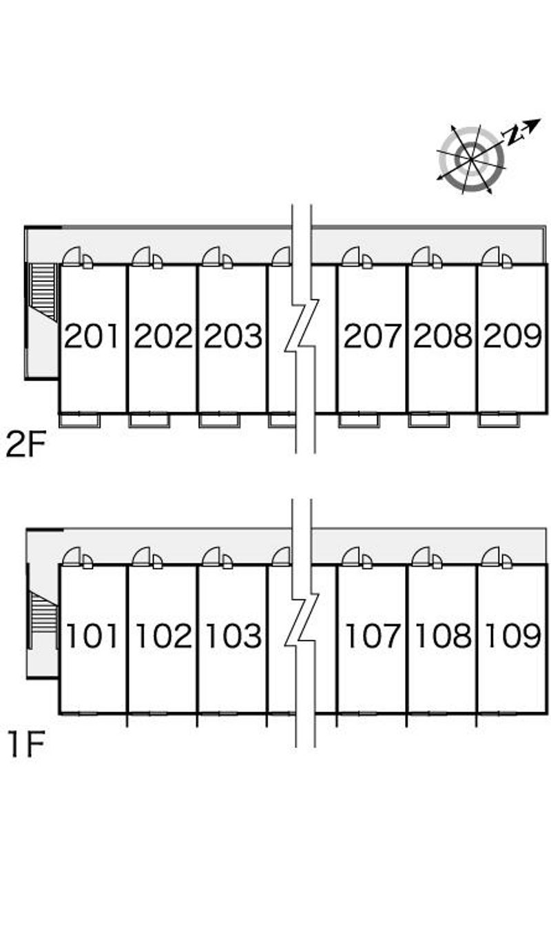 レオパレスアグリ 間取配置図