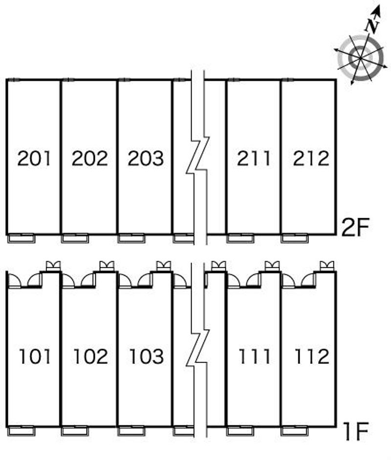 レオパレス千丸 間取配置図