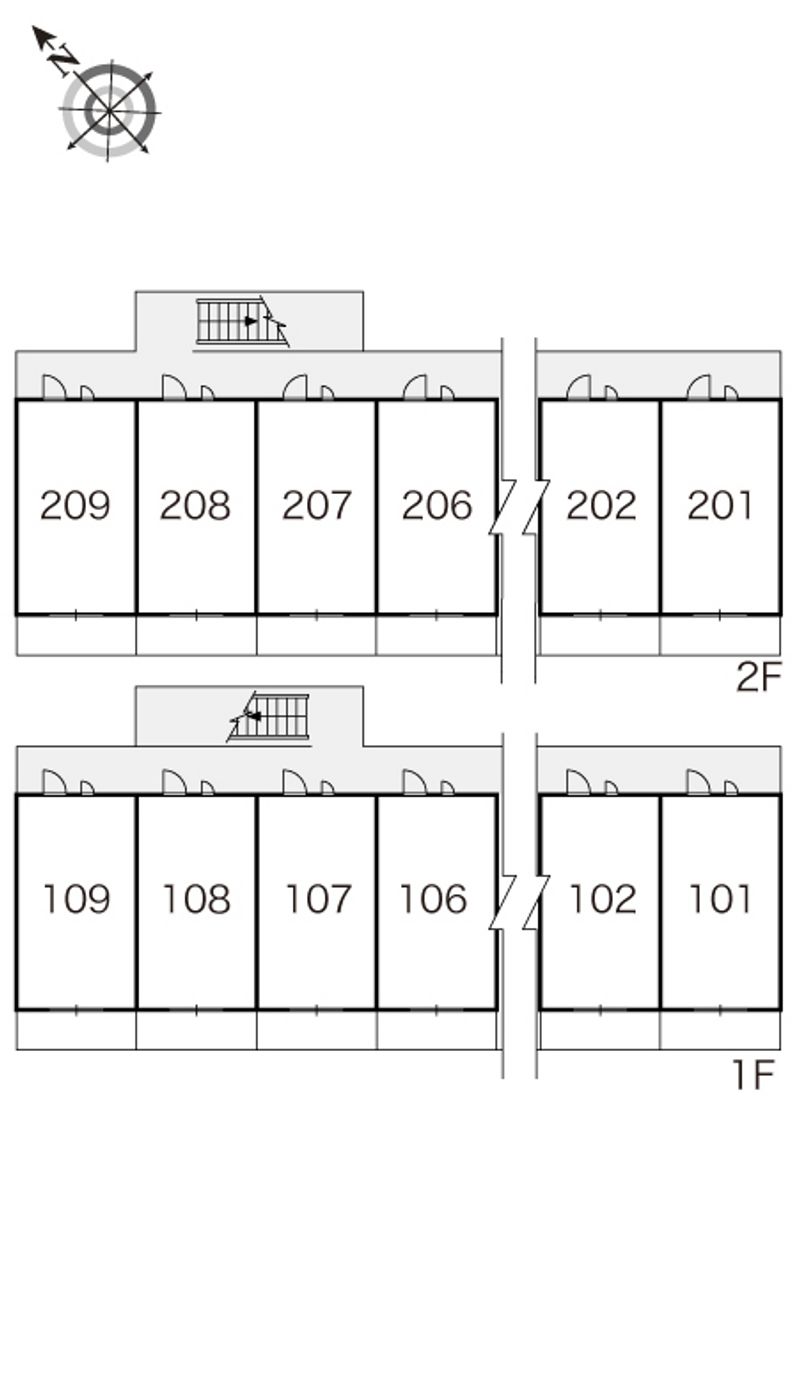 レオパレスグリーンヒルズ 間取配置図