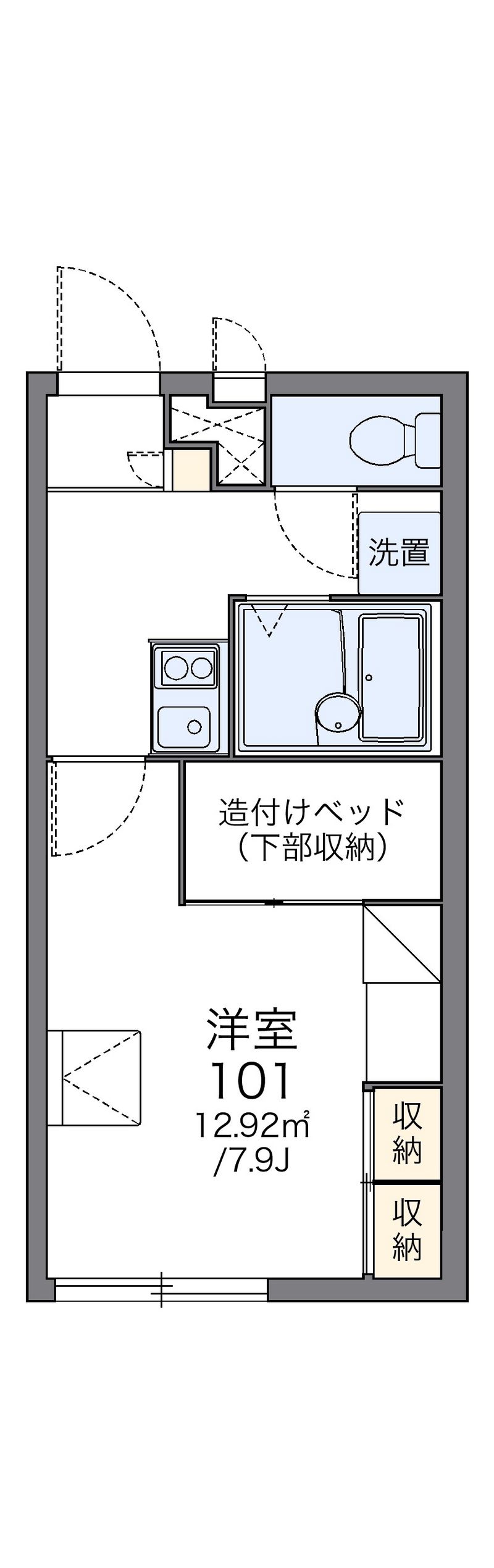 レオパレスアークハイツⅡ 間取図