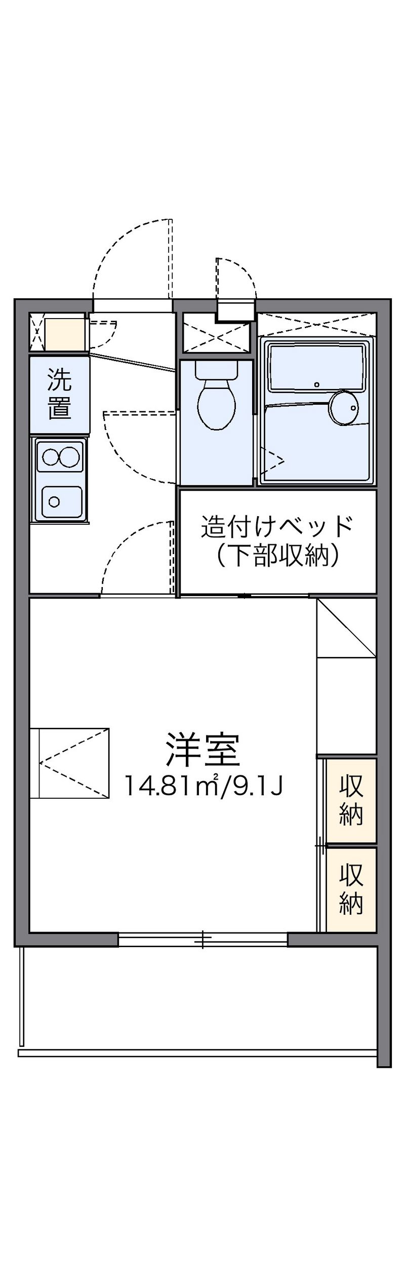 レオパレス多田Ⅰ 間取図