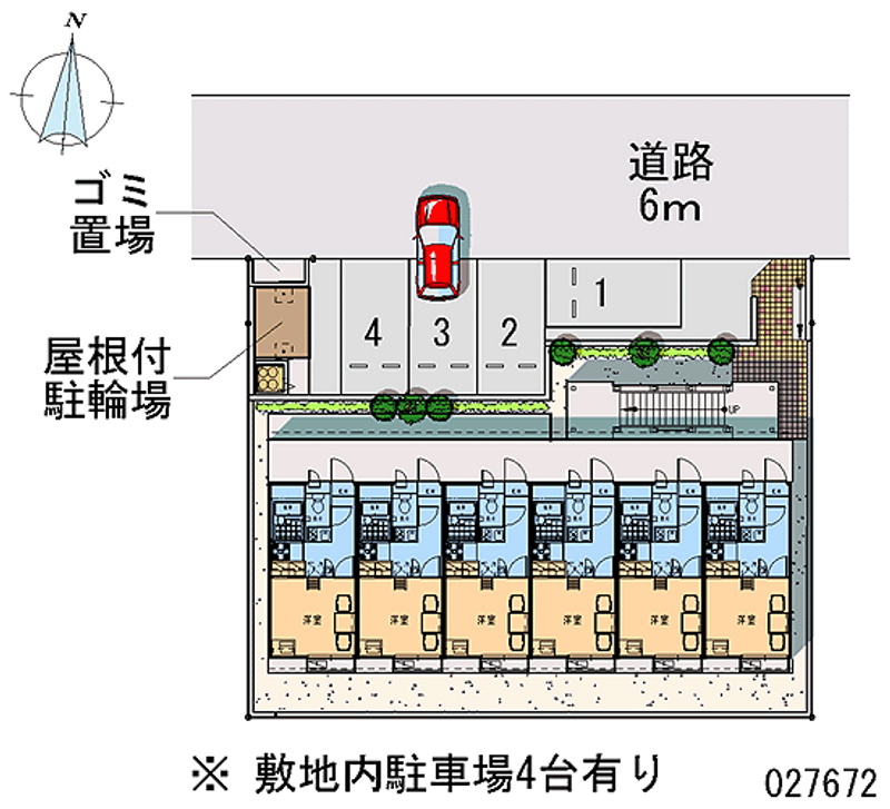 レオパレス船橋日大前 月極駐車場