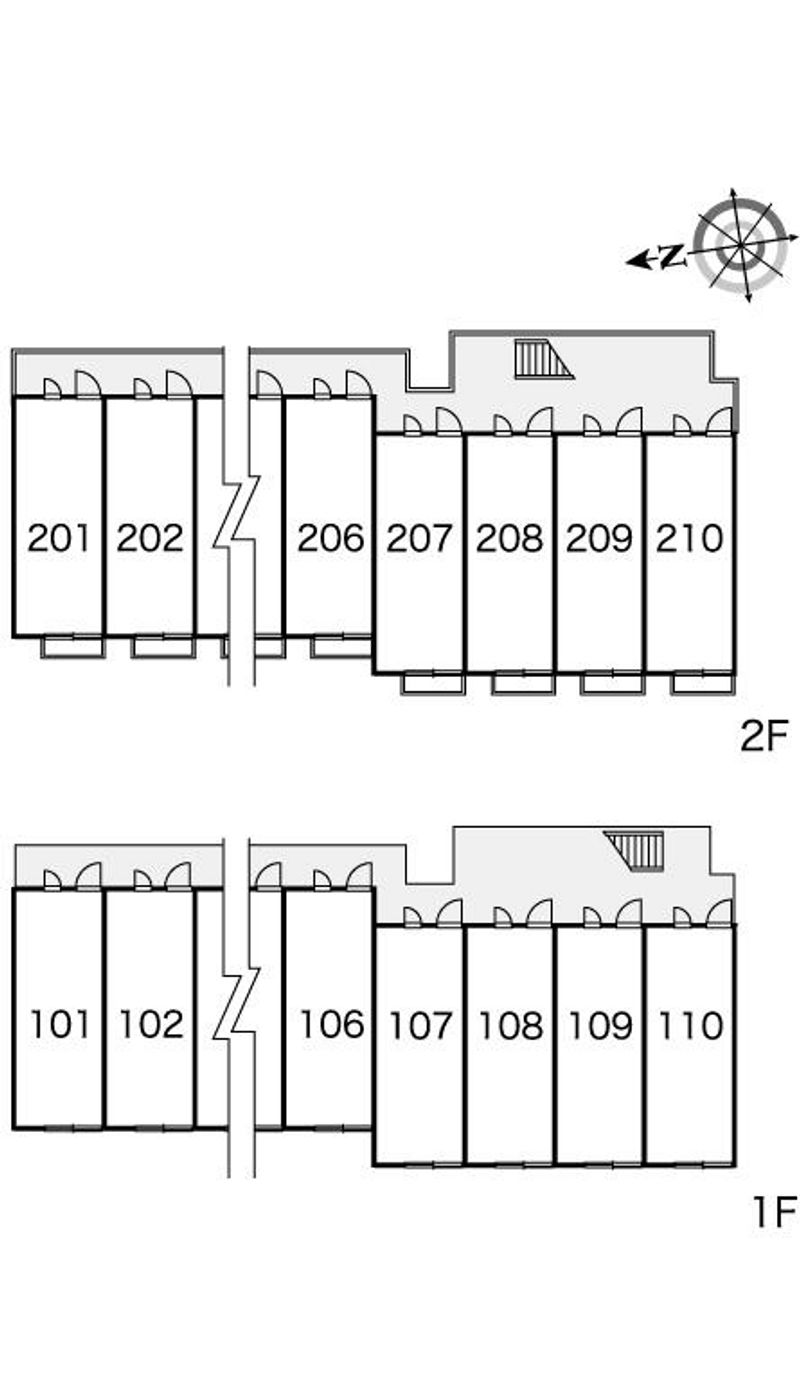 レオパレスルフラン 間取配置図