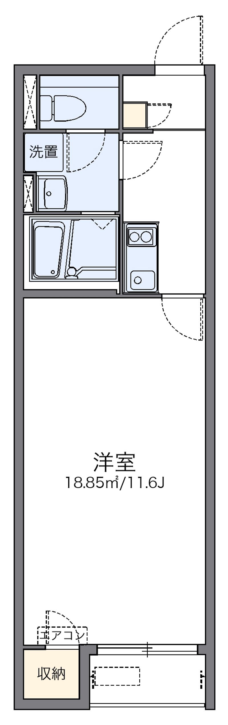 レオネクストＫｏｇａⅢ 間取図