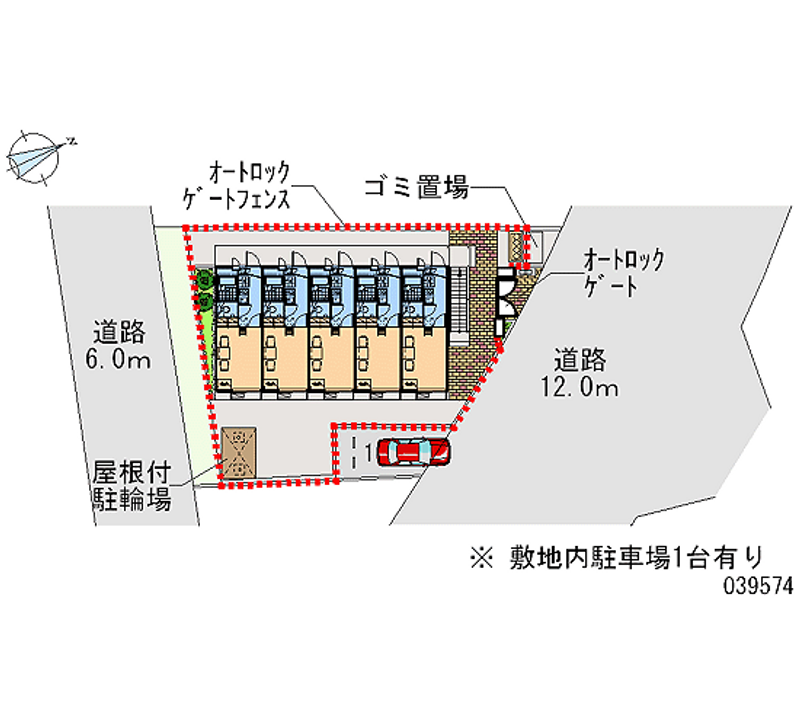 レオパレスダコタ 区画図