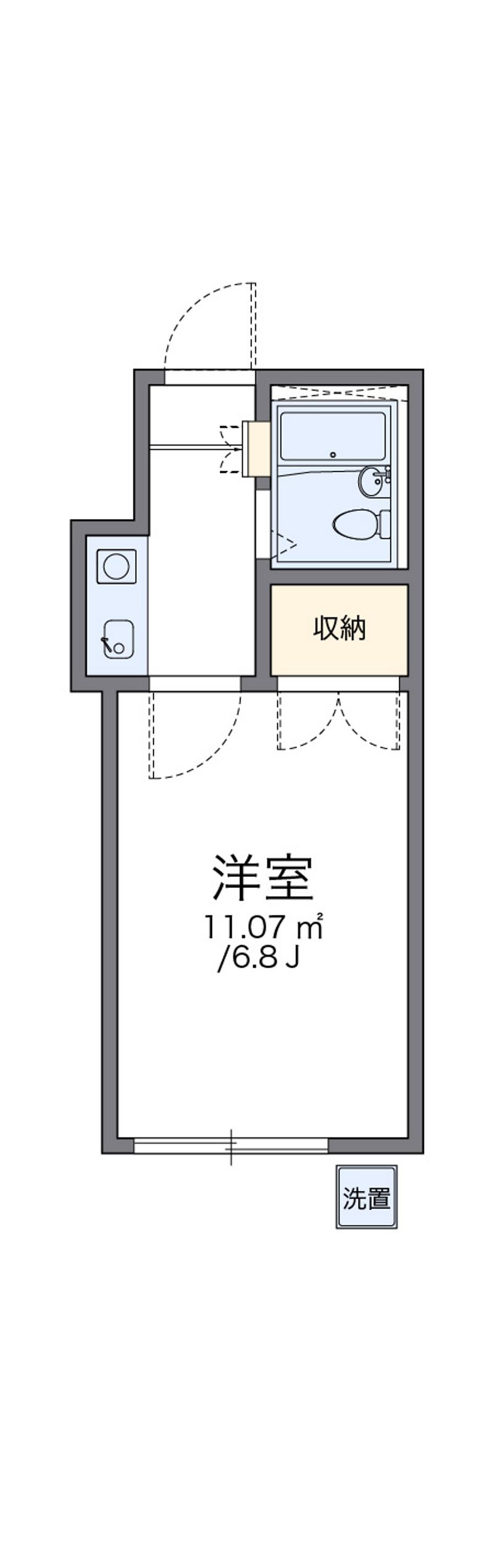 レオパレス姫路 間取図