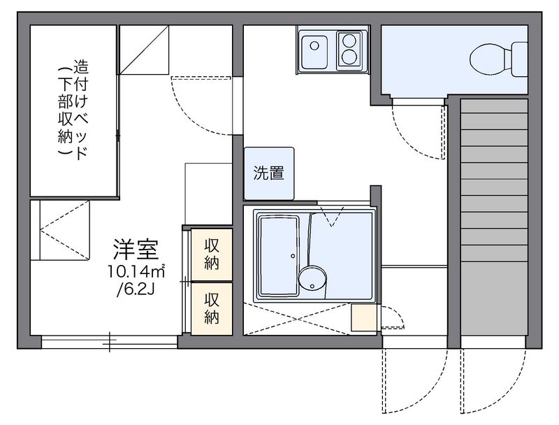 レオパレス渡Ⅱ 間取図