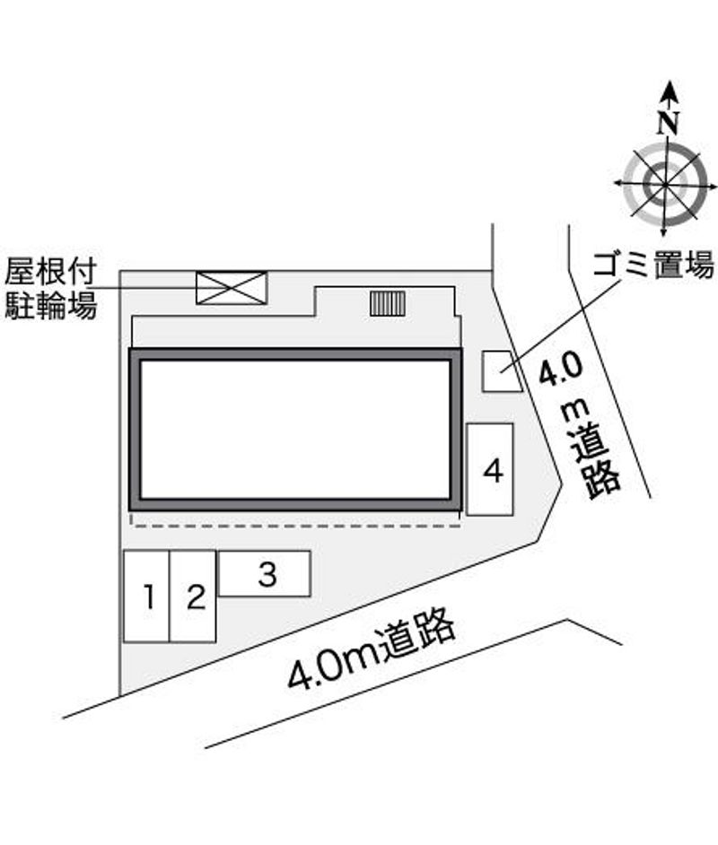 レオパレスアミティエ 配置図