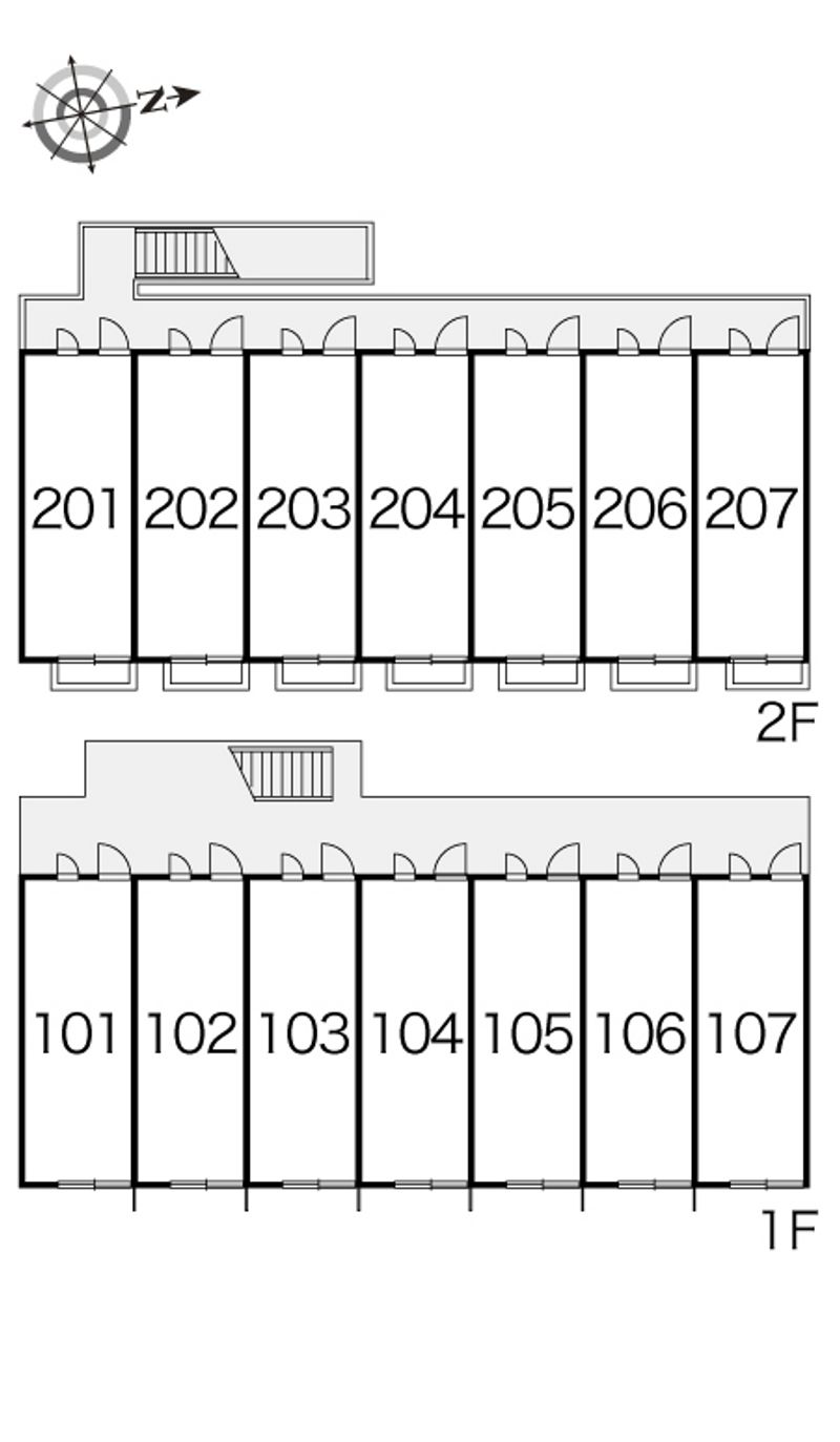 レオパレスｃｈｉｙｏ 間取配置図