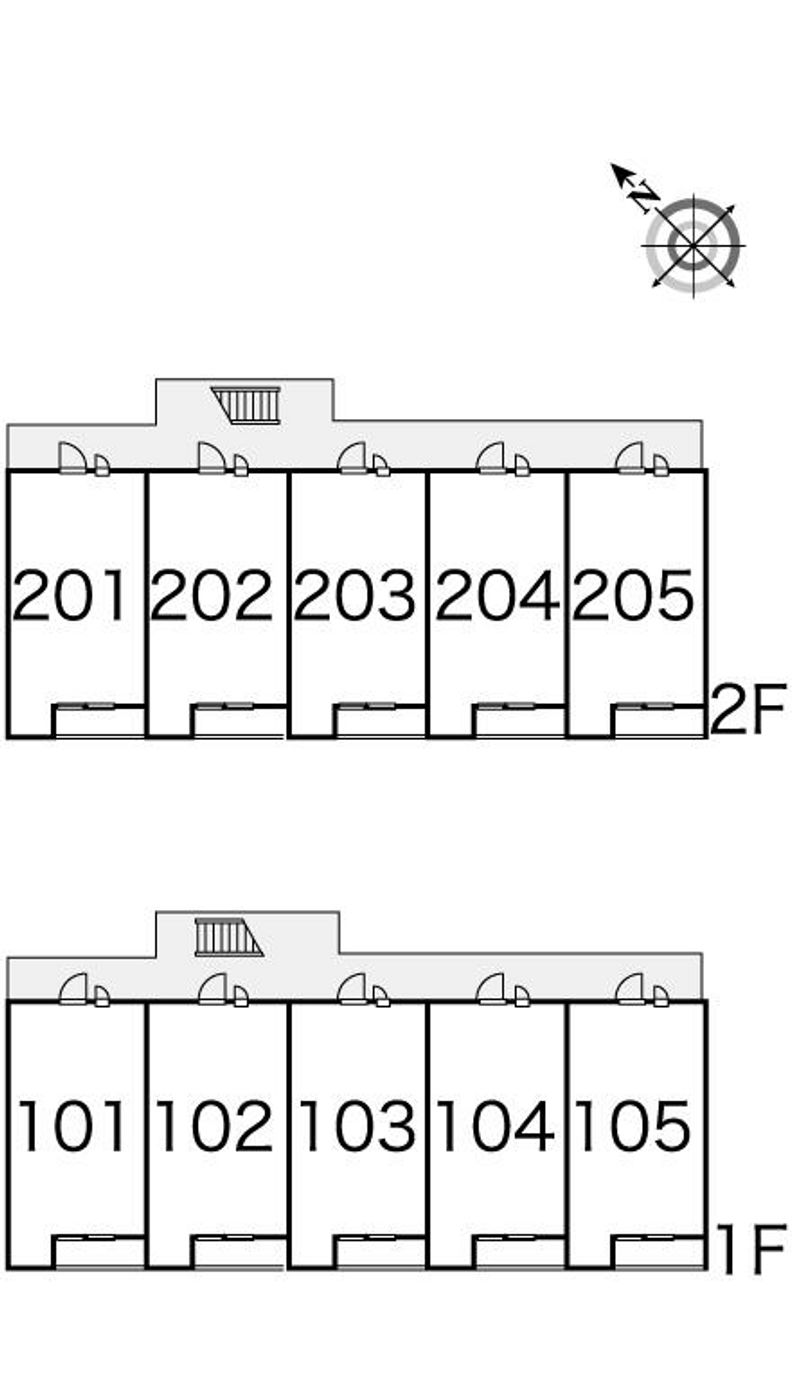 レオパレスエンディヴァーⅡ 間取配置図